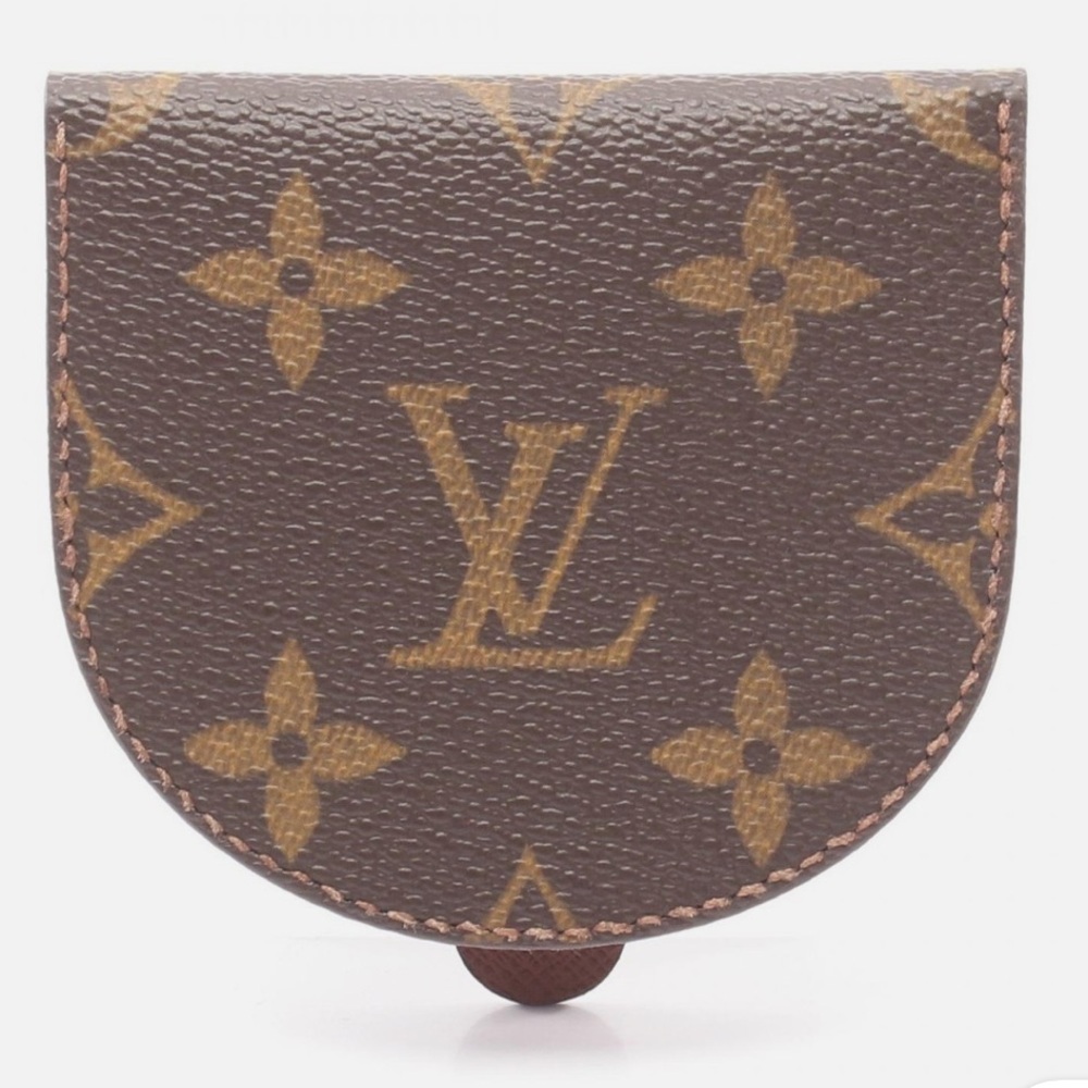 LOUIS VUITTON Monogram Porte Monnaie Cubette Coin Case Wallet/Coin Purse mini